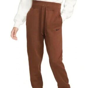 Nike Brown High Rise Fleece Joggers